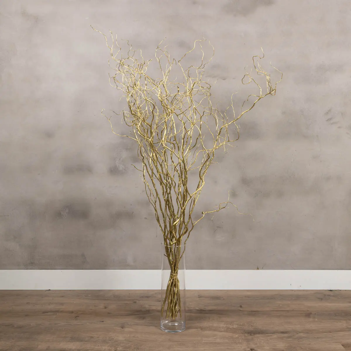 10 gouden kronkelwilgtakken 120 cm