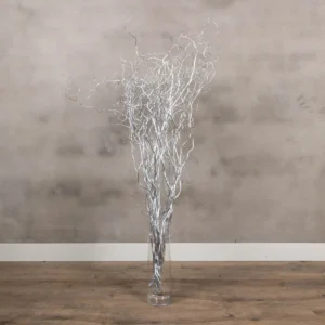 10 zilveren wilgentakken 120 cm