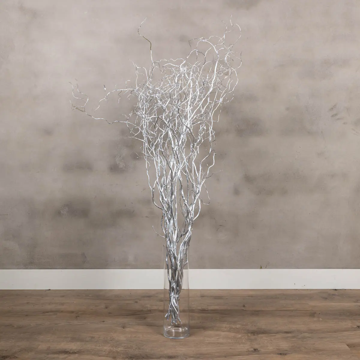 10 zilveren wilgentakken 120 cm