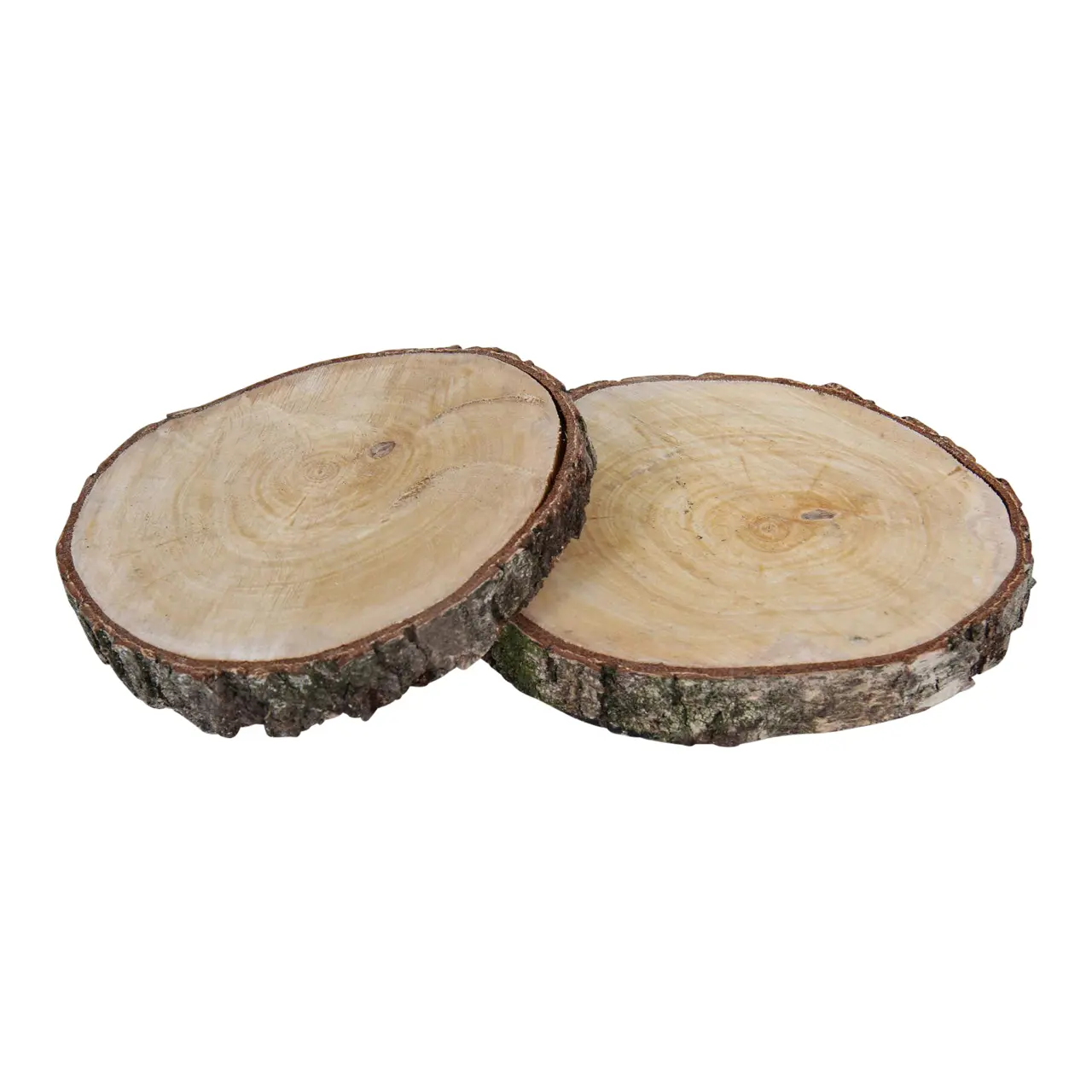 2 houtschijven 20cm