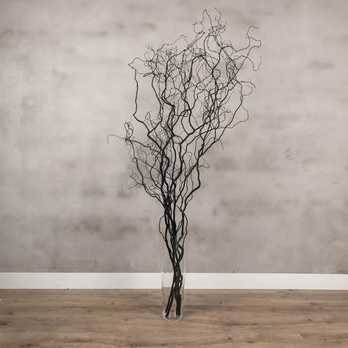 5 zwarte kronkelwilgtakken 150 cm