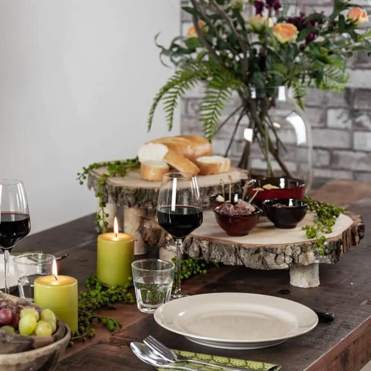 Berken Boomstamtafeltje H6cm ø15-20cm (1)