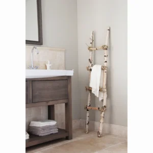 Berken Decoratieladder met touw 150cm