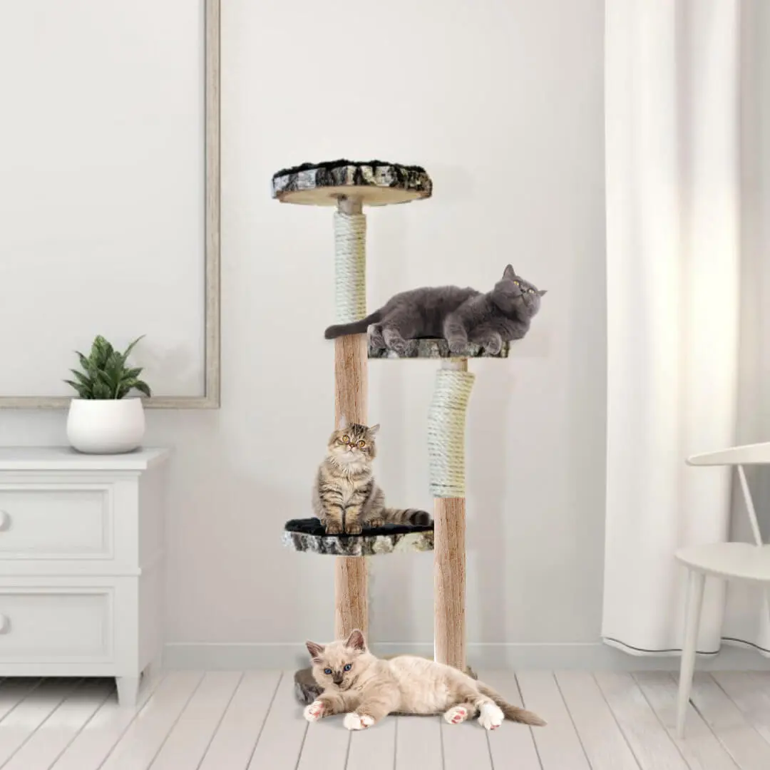 Boomstam Krabpaal Tijger 125x35cm