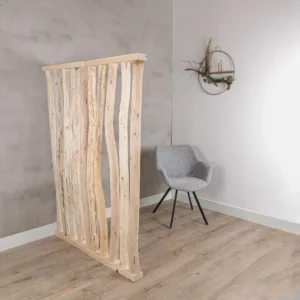 Boomstam Roomdivider Bodi Met naturel voet H165cm en H140cm