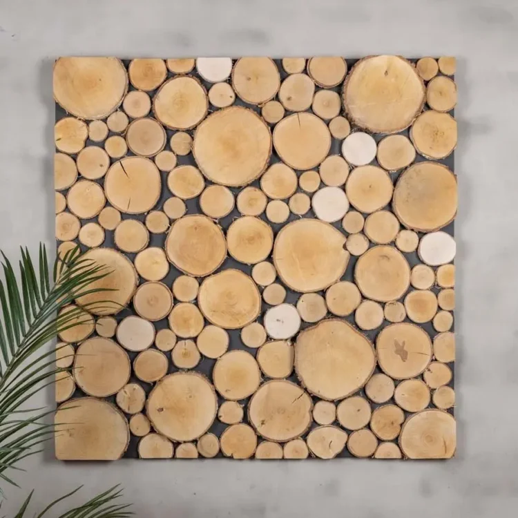 Boomstam wanddecoratie Stig vanaf 80x80cm (1)