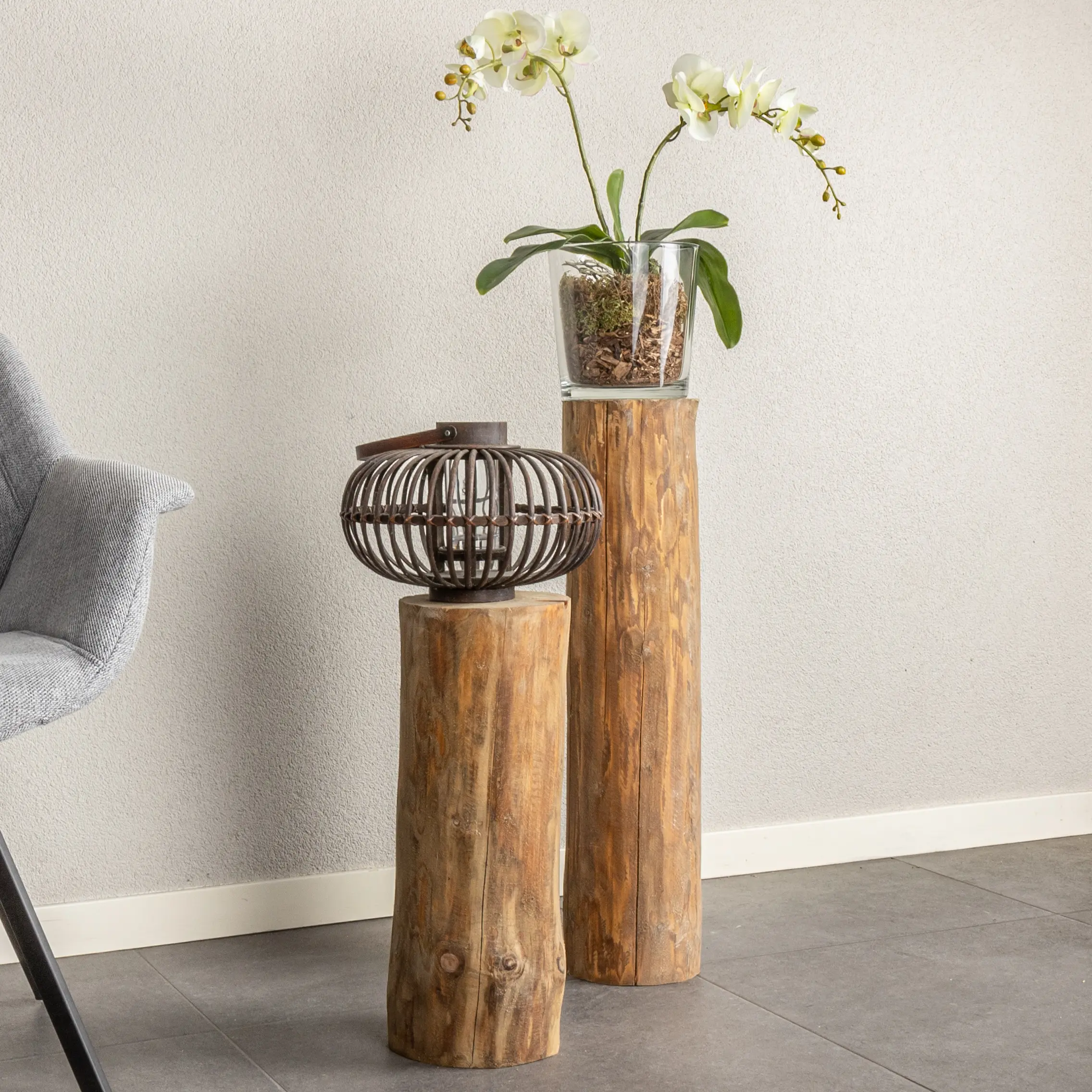 Boomstam zuil Oak (2)