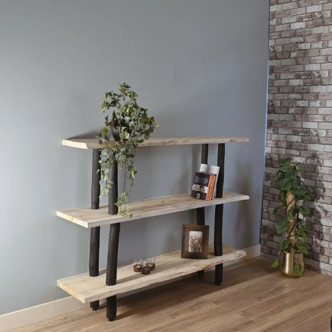 Boomstamkast Kiran Zwart Naturel 110cm