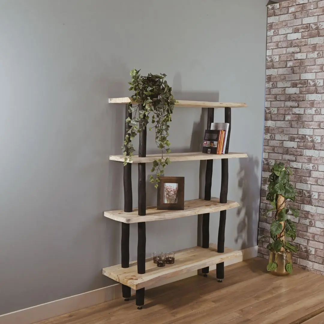 Boomstam dressoir Magnus Zwart Naturel 155 cm