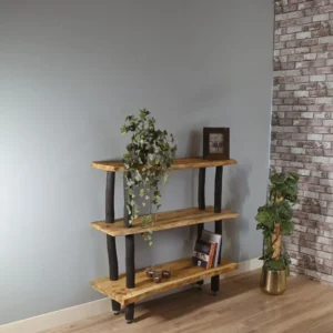 Boomstamkast Magnus Zwart Old Naturel 110cm