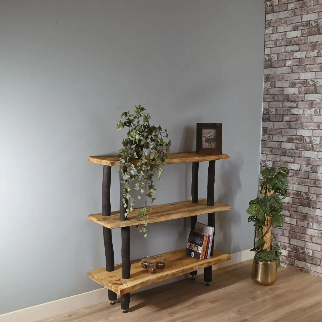 Boomstamkast Magnus Zwart Old Naturel 110cm