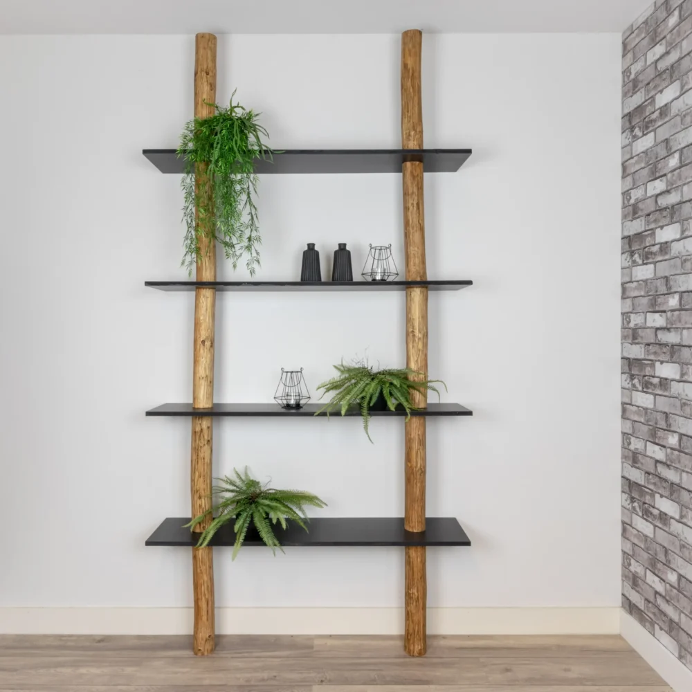 Boomstamwandkast Cedric OakZwart 250cm (2)