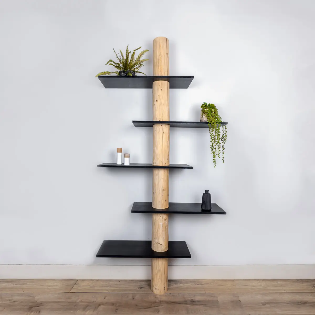 BoomstamwandkMagnus NaturelZwart 250cm