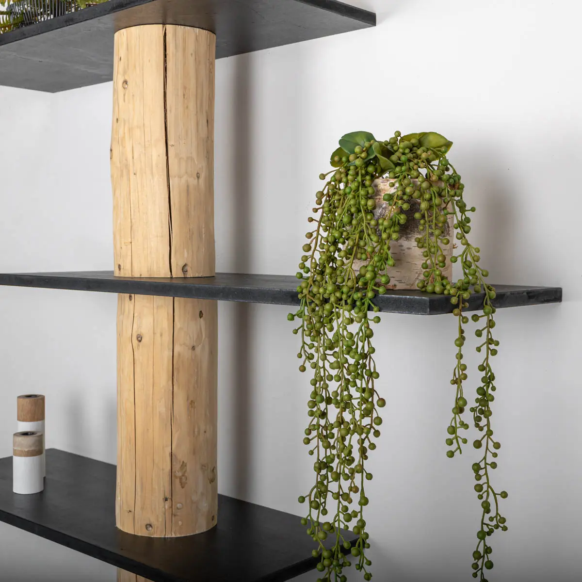 Boomstamwandkast magnus legplank zwart