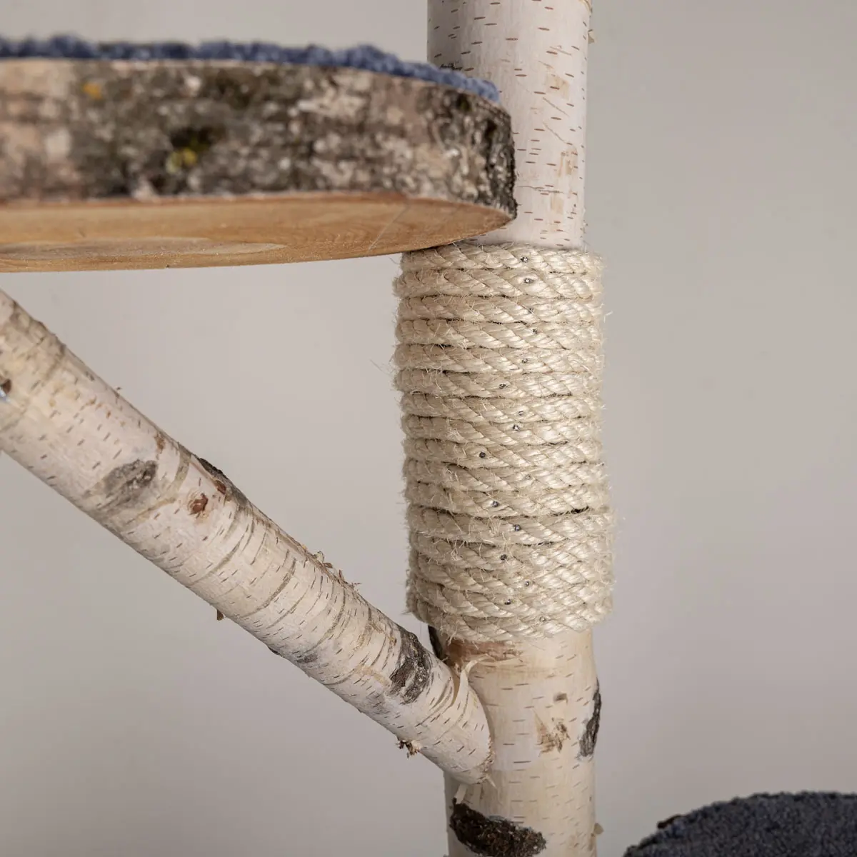 Detail foto krabpaal touw