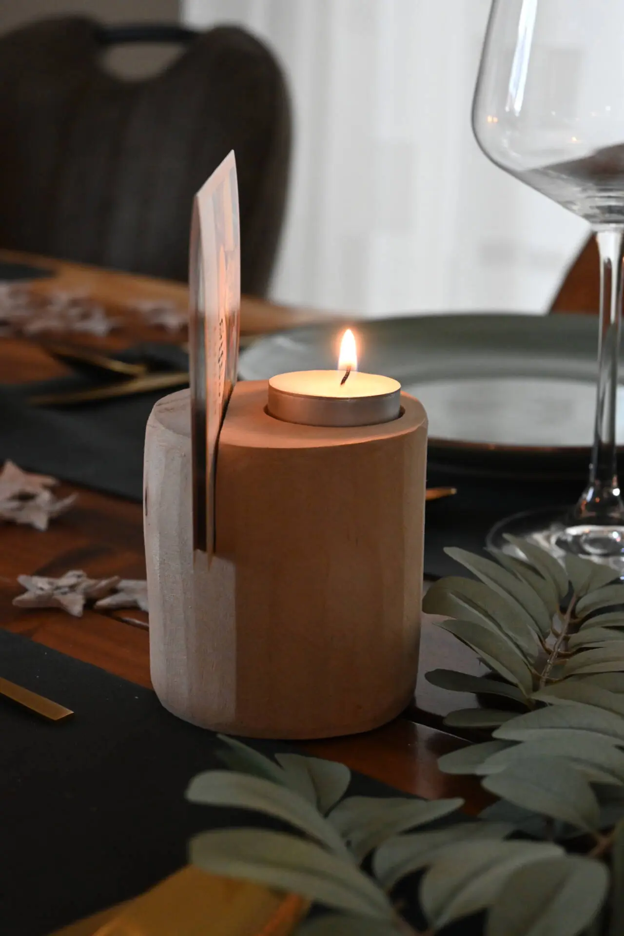 Houten menukaarthouder Bourguignon 11cm (4)