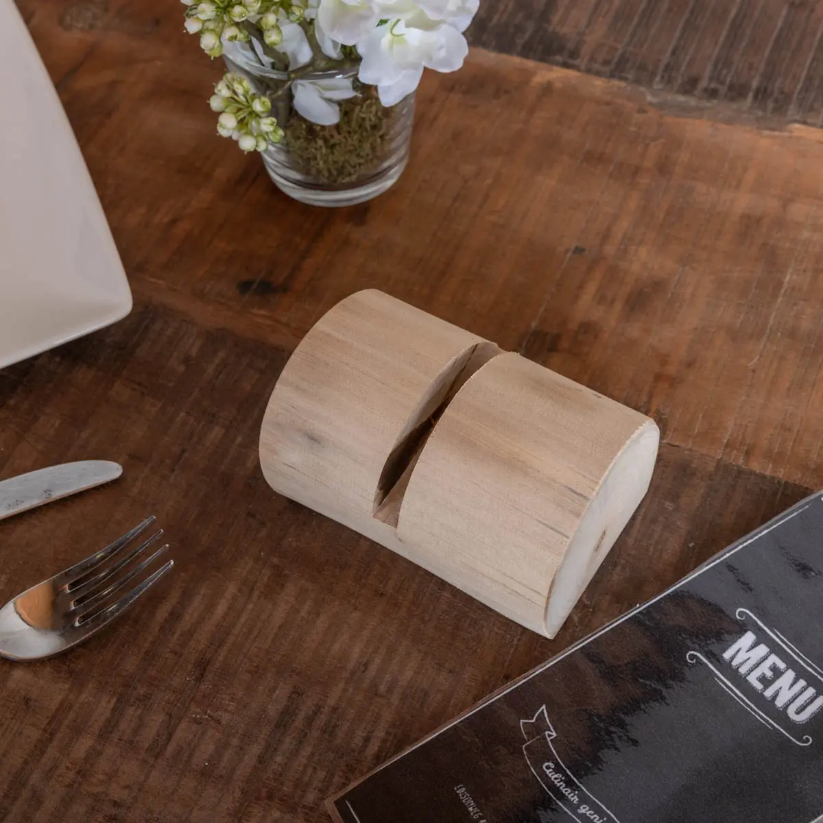 Houten menukaarthouder Duchesse 10cm (2)