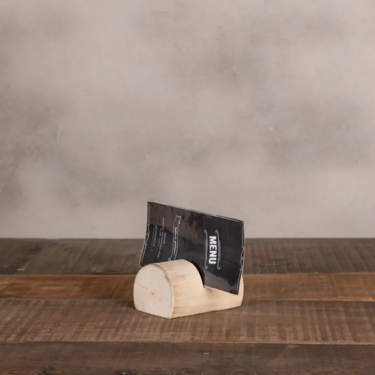 Houten menukaarthouder Duchesse 10cm