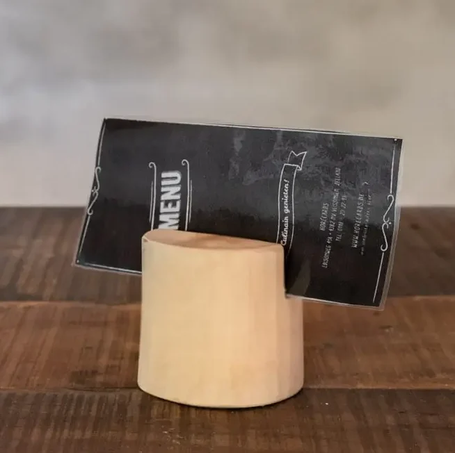 Houten menukaarthouder Julienne 6cm