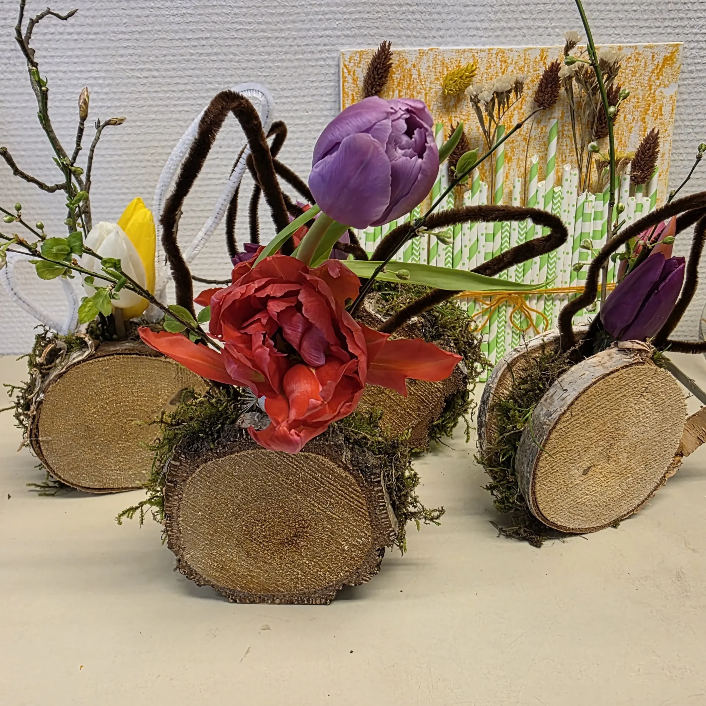 Houtschijfjes decoratie