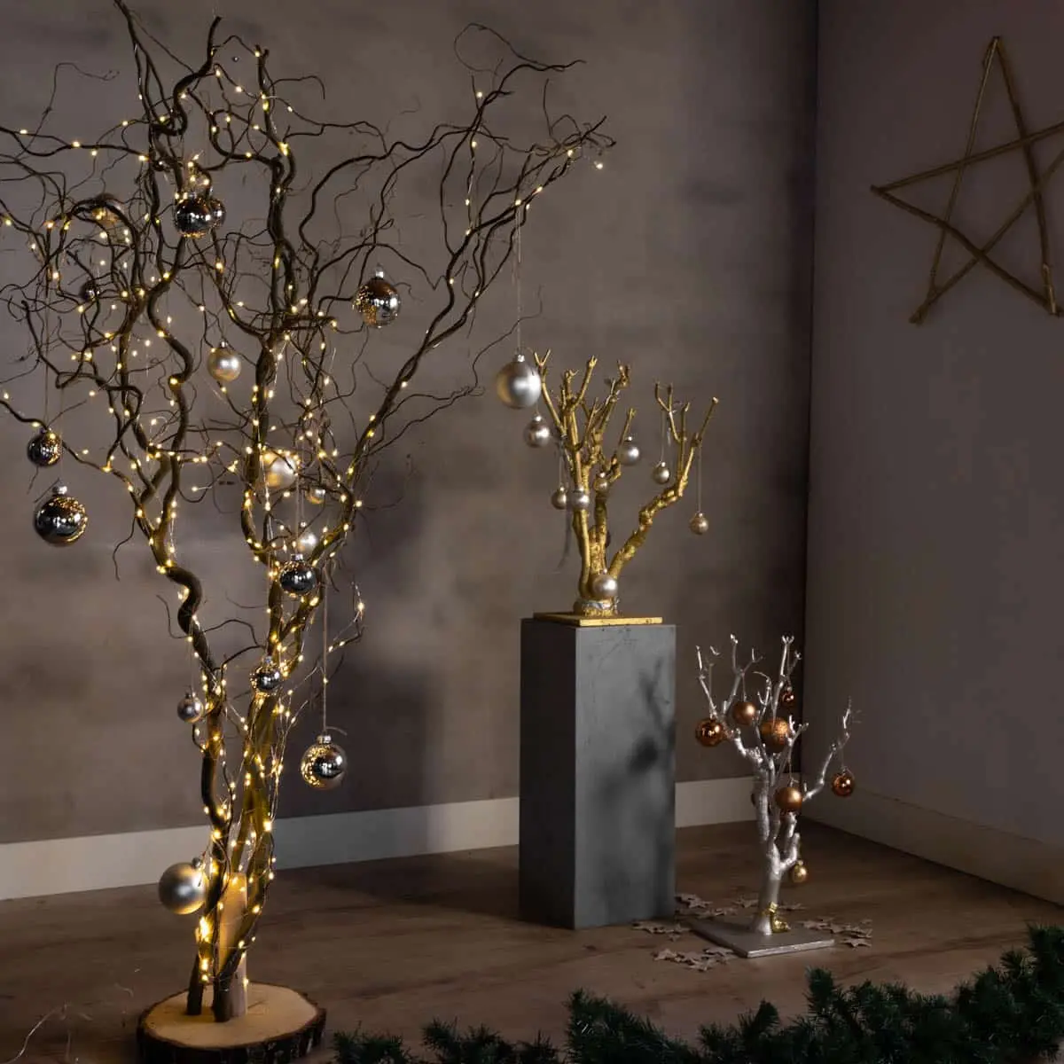 Kerstboom kronkelwilg takken Naturel 150cm (2)