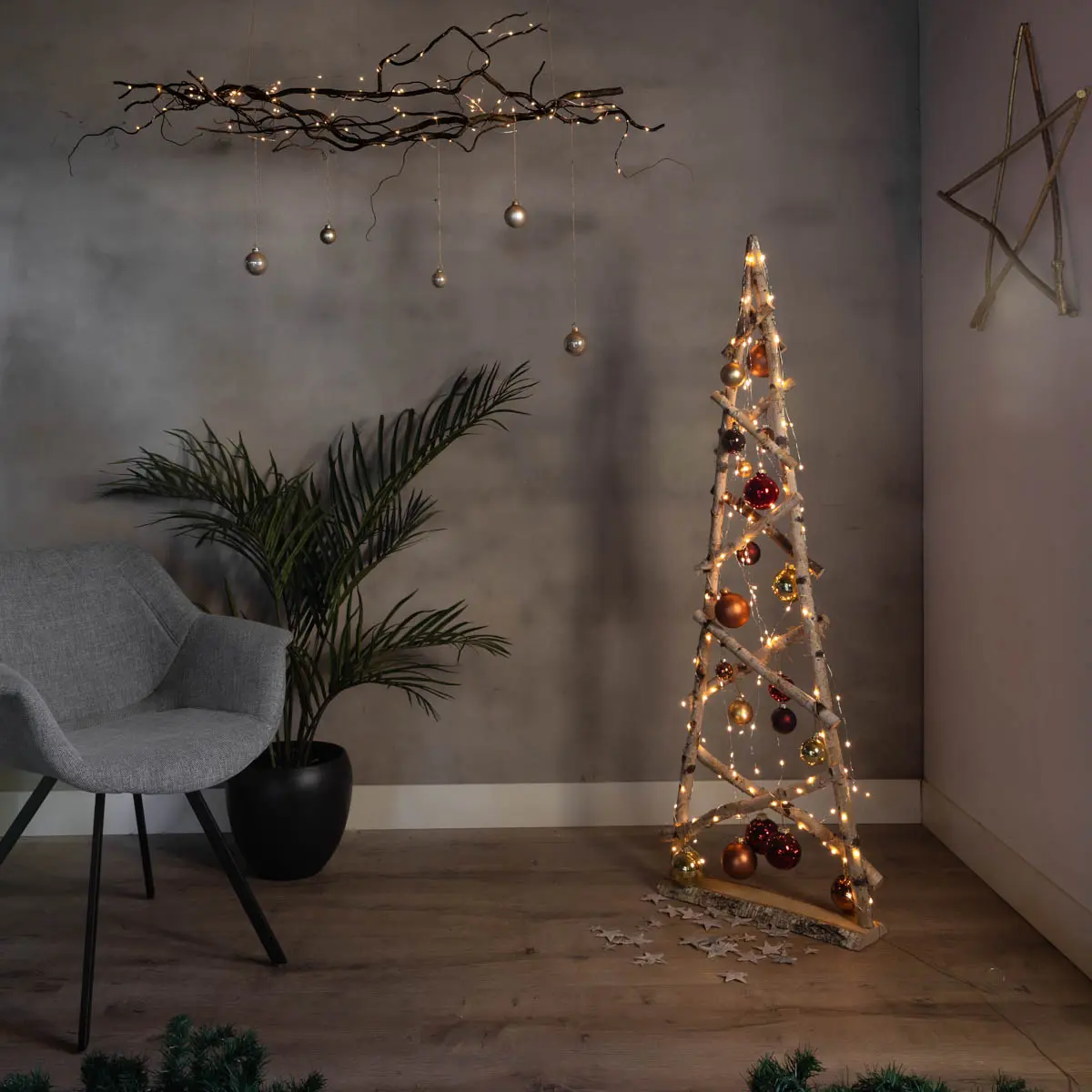 Kerstguirlande Decotakken Naturel 150cm (2)