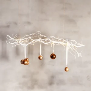 Kerstguirlande Decotakken Wit 100cm