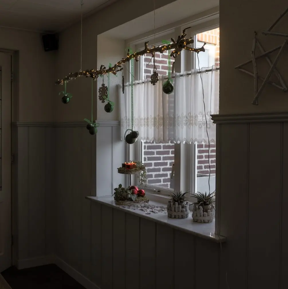 Kerstguirlande Perentak Gezandstraald 120cm (2)