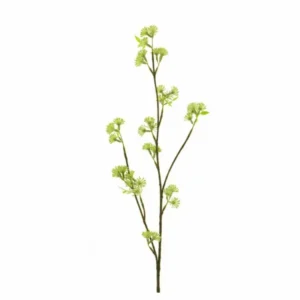 Kunst Bloesemtak in de knop Groen 80cm