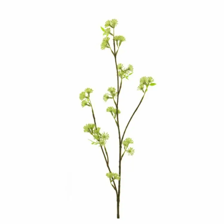 Kunst Bloesemtak in de knop Groen 80cm