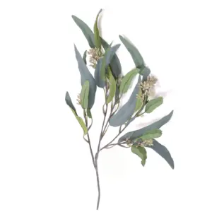 Kunst Eucalyptusblad smal Groen 60cm