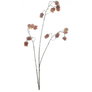 Kunst Hop Flower spray Brons 95cm