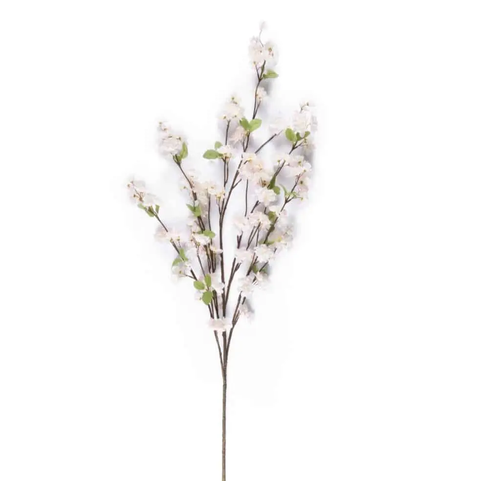 Kunst appelbloesemtak Vleugje roze 110 cm