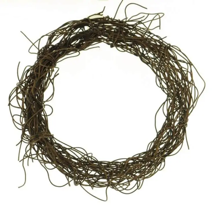 Kunst takkenkrans Bruin 15cm