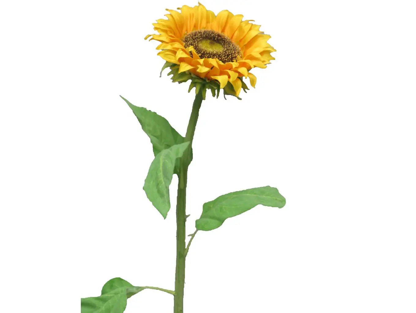 Kunst zonnebloem Geel 80cm