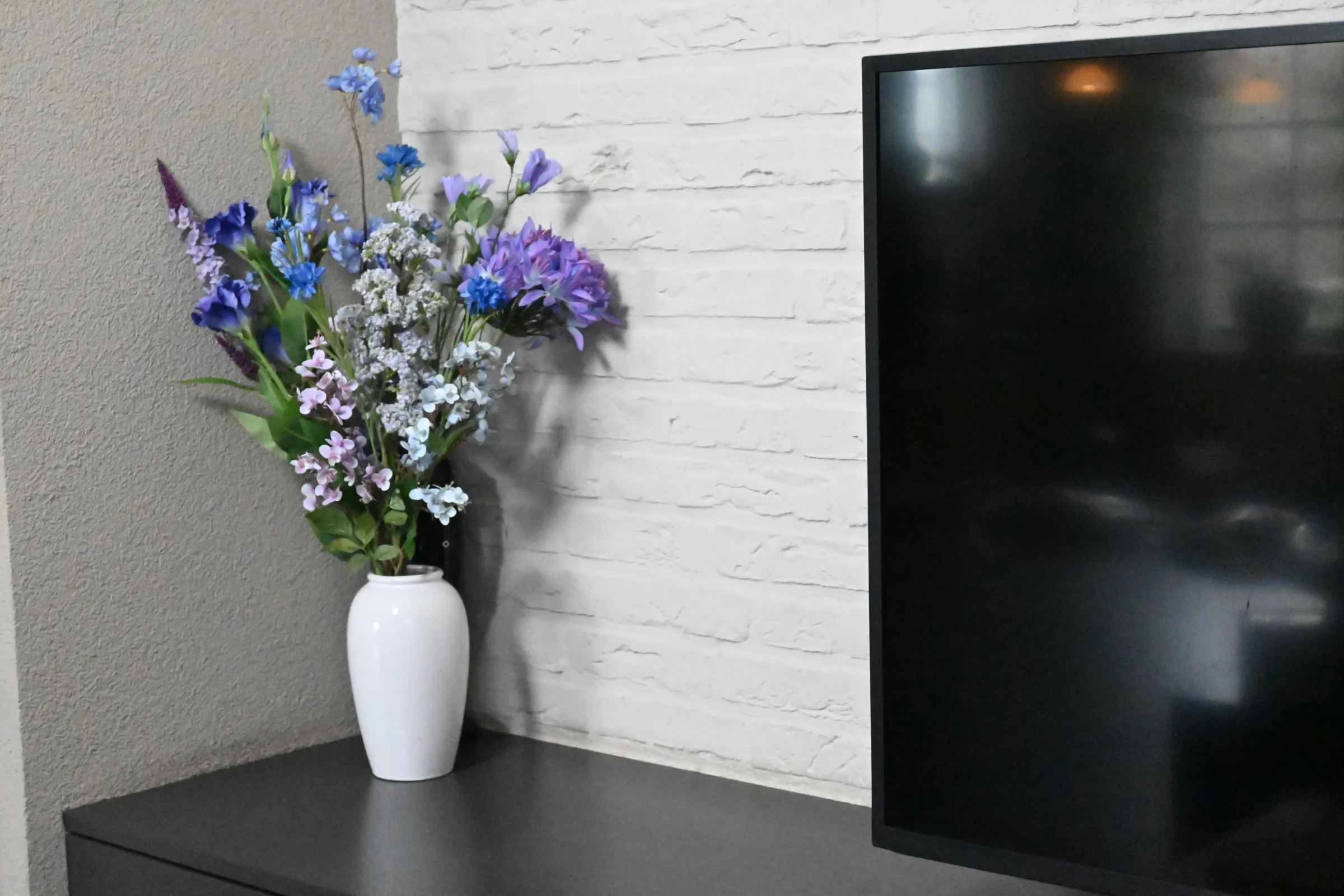 Kunstboeket Hemelsblauw 80cm (5)