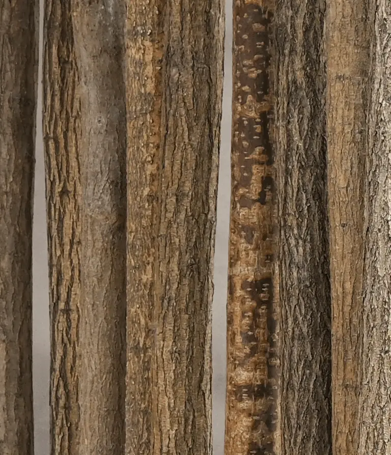 Linde Roomdivider Vita Met zwarte voet, middenstuk