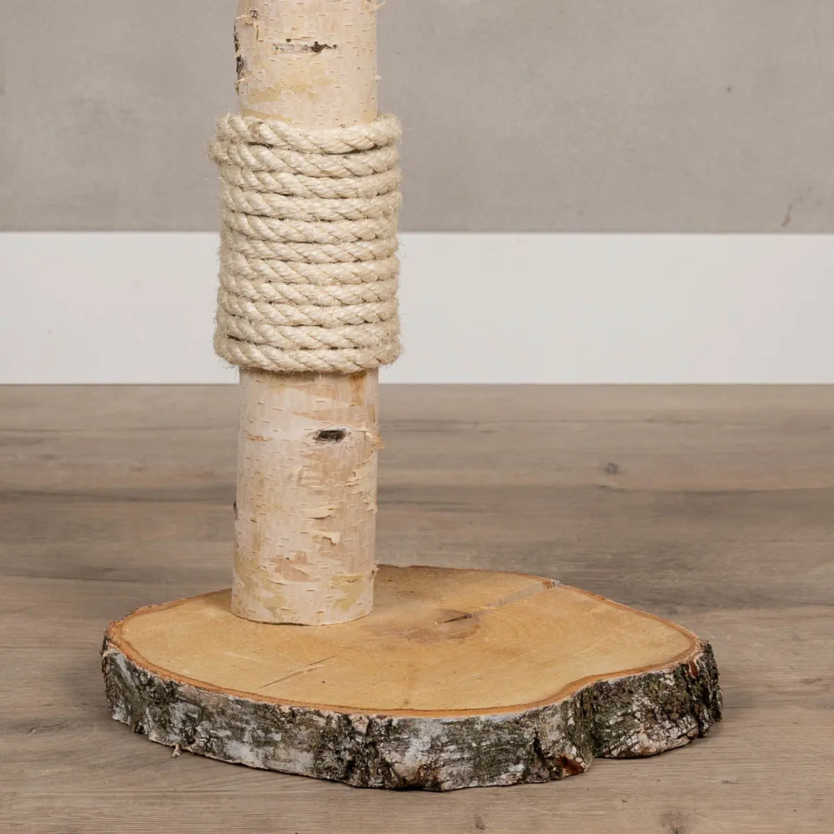 Mini Berken krabpaal Ollie 75cm, voet