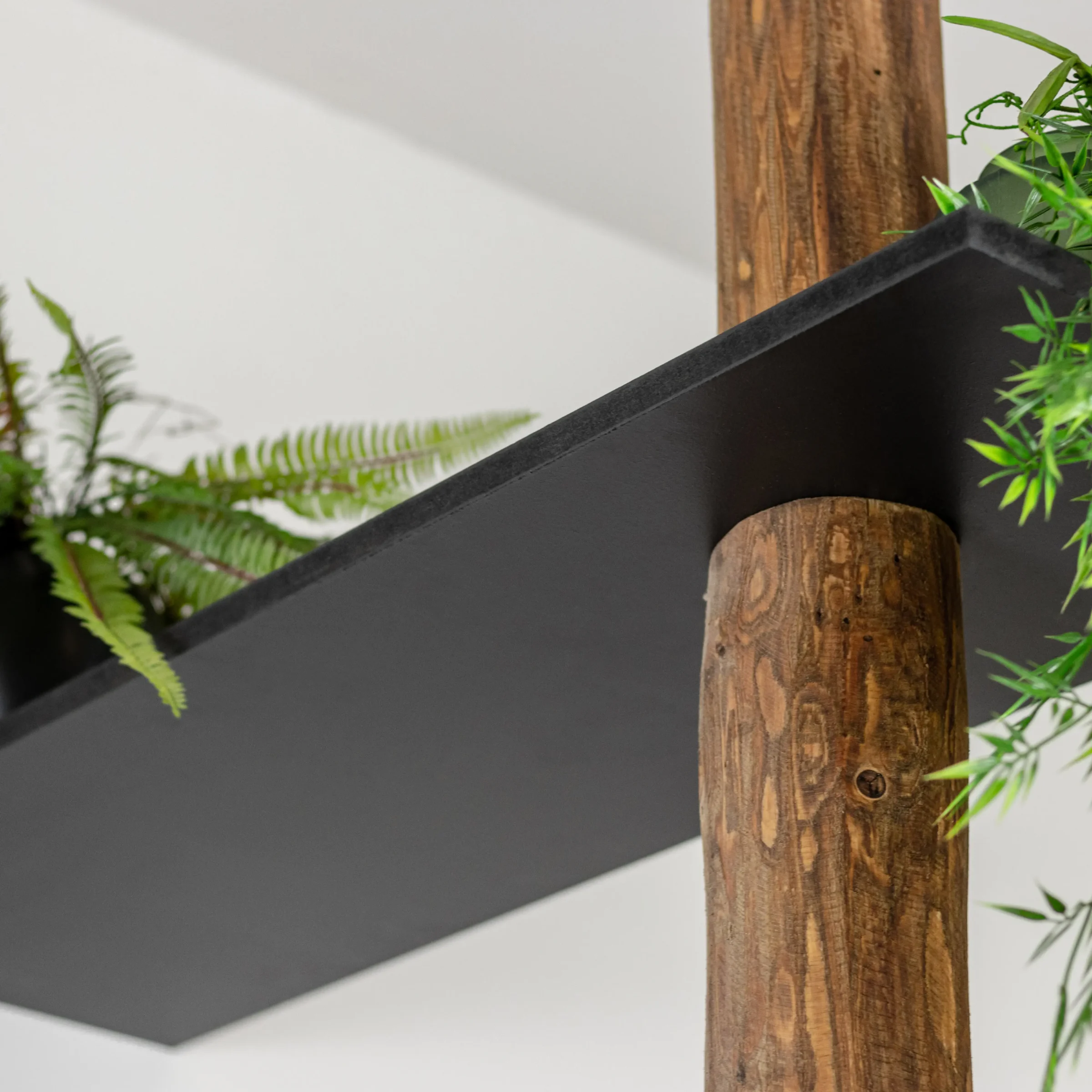 Roomdivider kast Alrik OakZwart 250cm (5)