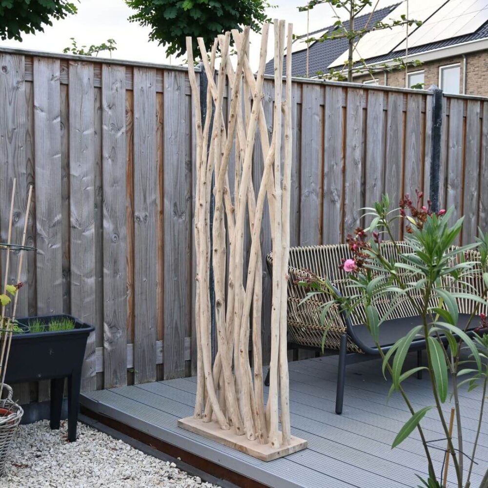 Roomdivider teak 165 cm