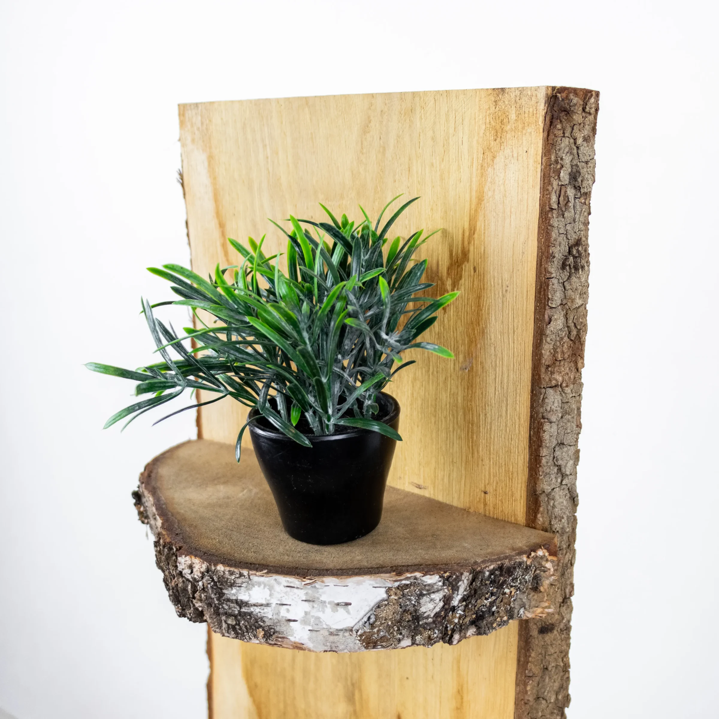 Staand Boomstamrek Dudley Eiken met bast 100cm (8)