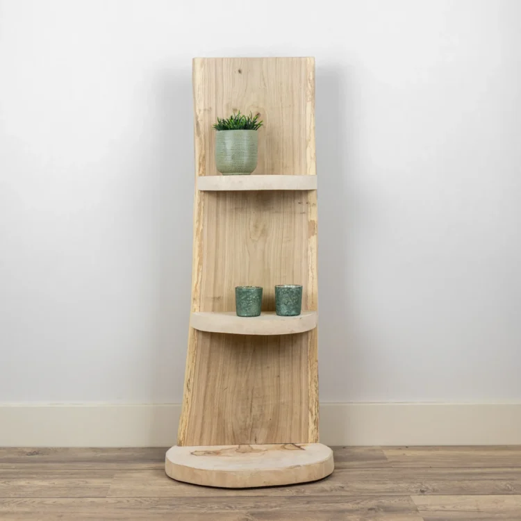 Staand Boomstamrek York Geschuurd Eiken 100cm (1)