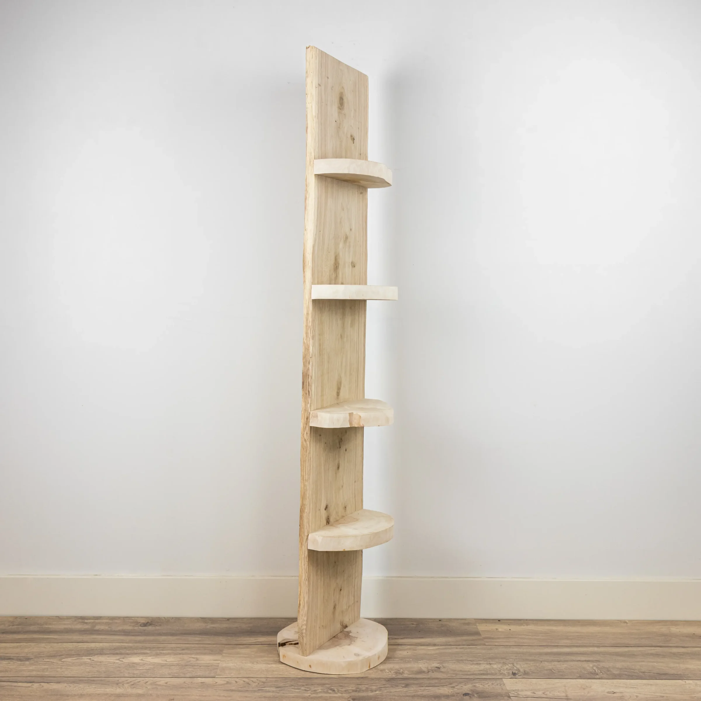 Staand Boomstamrek York Geschuurd Eiken 150cm (2)