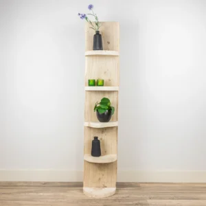 Staand Boomstamrek York Geschuurd Eiken 150cm (4)