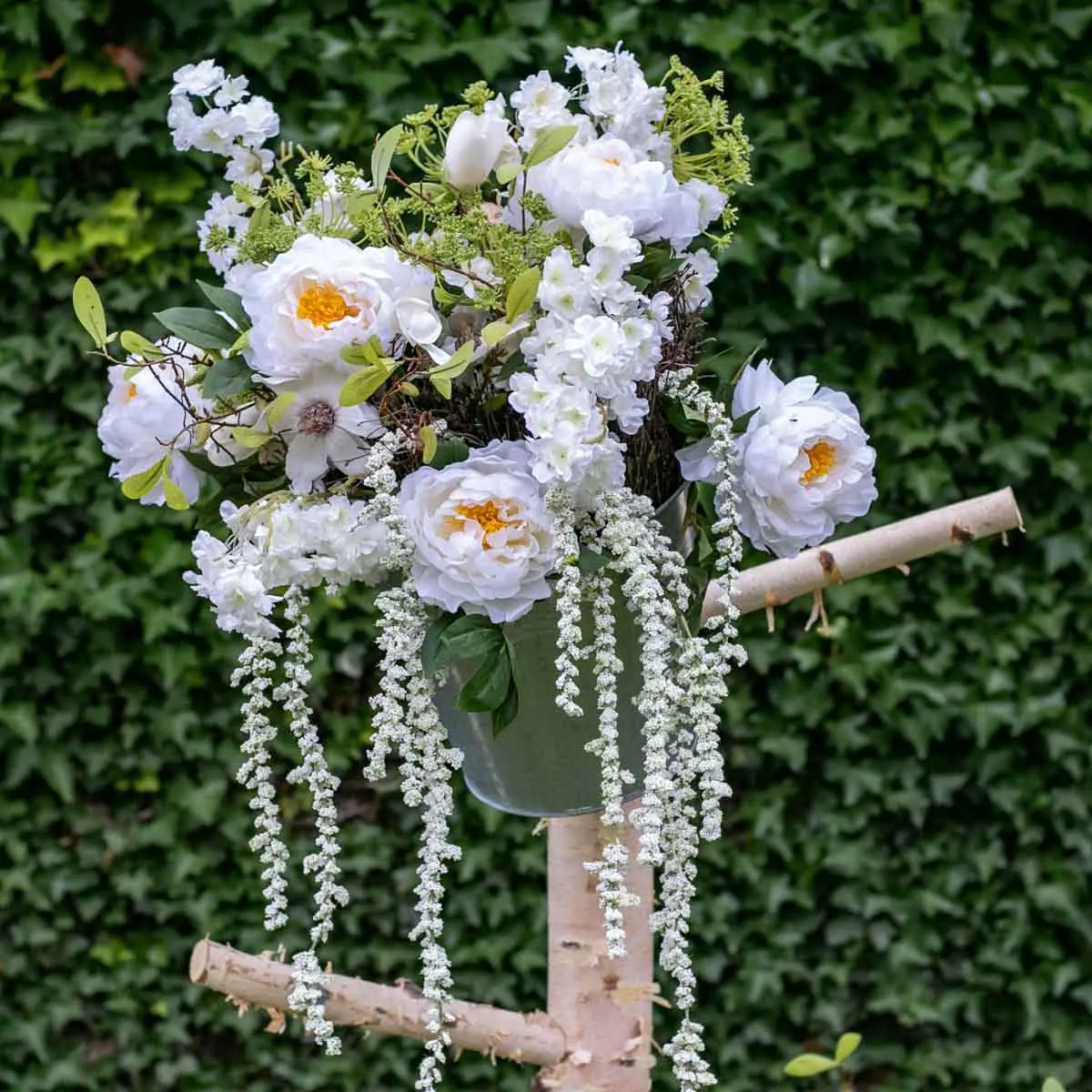 Staande berken kapstok met grote zijtakken (1)