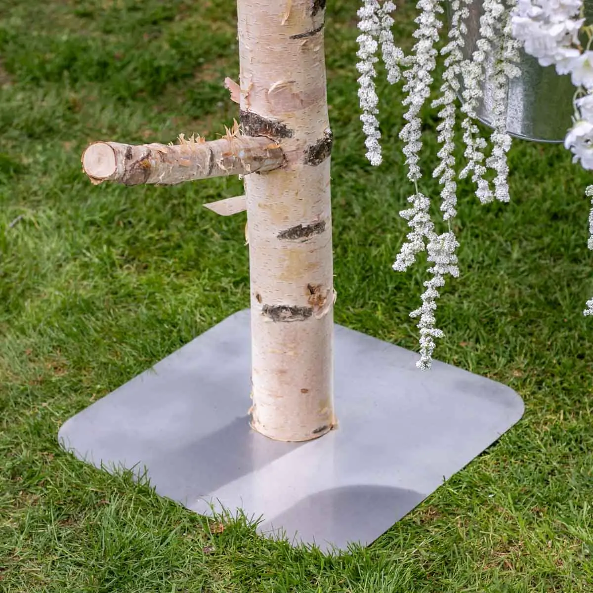 Staande berken kapstok met grote zijtakken (2)