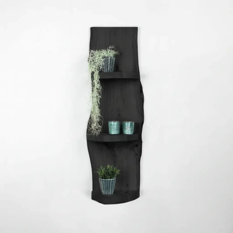 Wand Boomstamrek Vigo Zwart 25x15x100 (2)