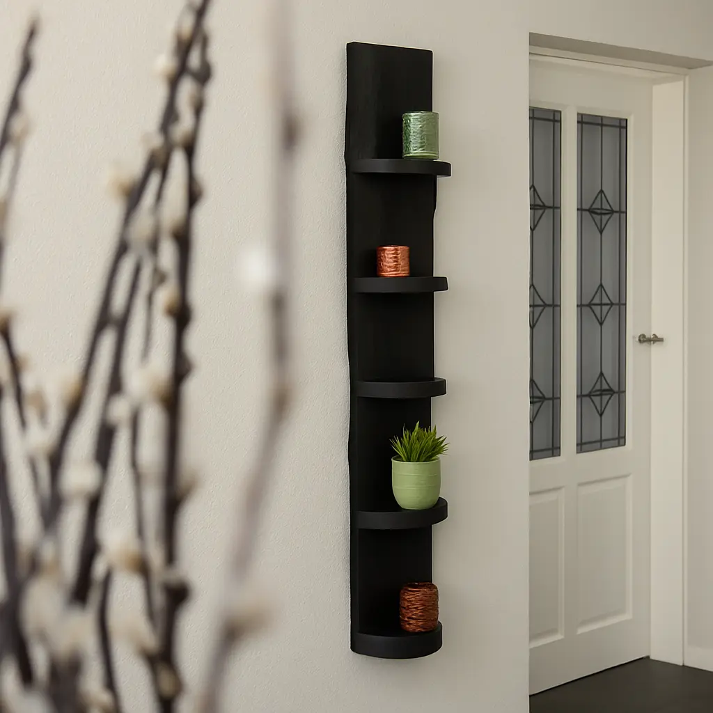 Wand Boomstamrek Vigo Zwart 25x15x150 (5)