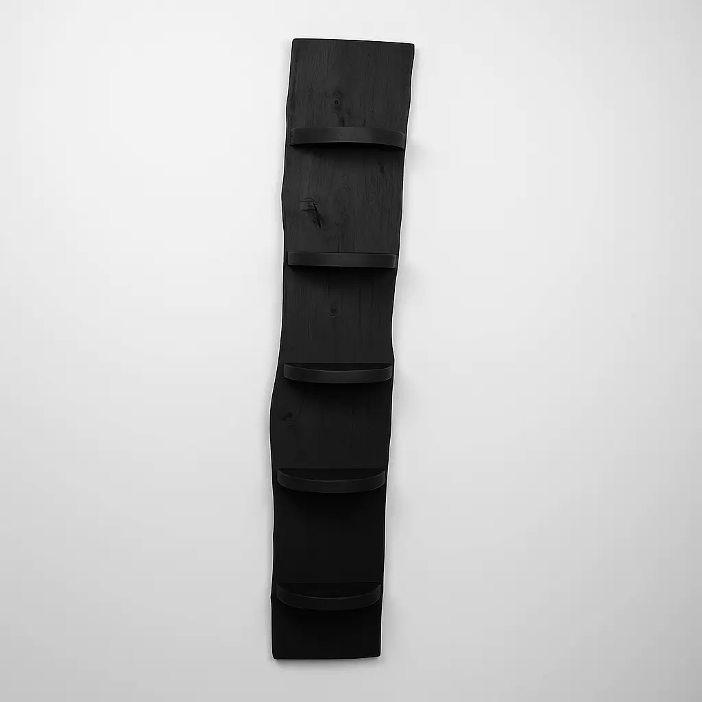 Wand Boomstamrek Vigo Zwart 25x15x150