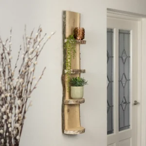 Wand Boomstamrek Yale Eiken met bast 100cm (1)